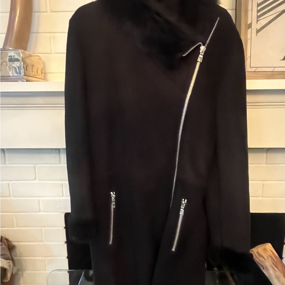 Genuine Black Shearling